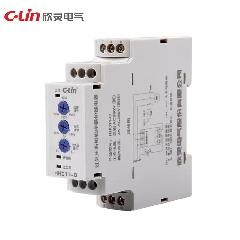 Over Voltage/under Voltage, Phase Failure, Phase Sequence Protection Relay HHD11 Series 5
