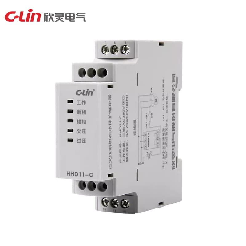 Over Voltage/under Voltage, Phase Failure, Phase Sequence Protection Relay HHD11 Series