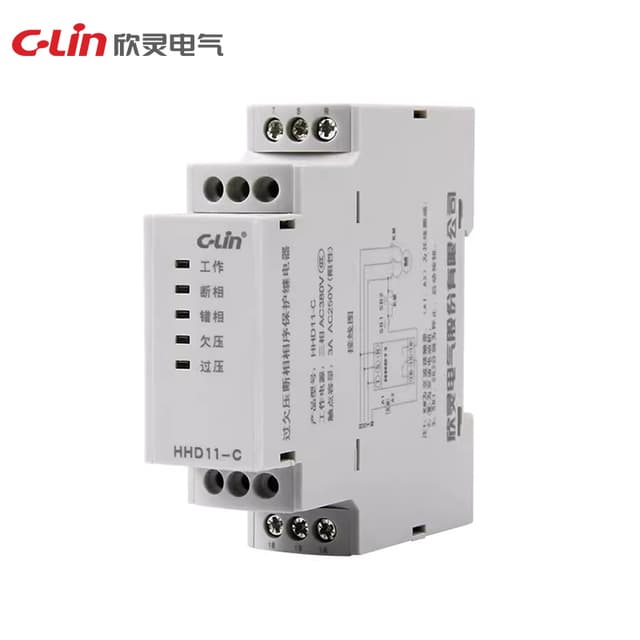 Over Voltage/under Voltage, Phase Failure, Phase Sequence Protection Relay HHD11 Series
